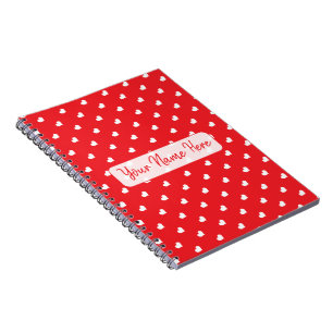 Hearts Happy Valentine’s Day Modern Love Pattern Notebook