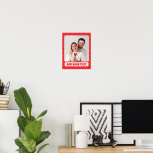 Hearts Happy Valentine’s Day Modern Love Pattern Poster