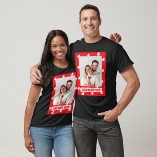 Hearts Happy Valentine’s Day Modern Love Pattern T-Shirt