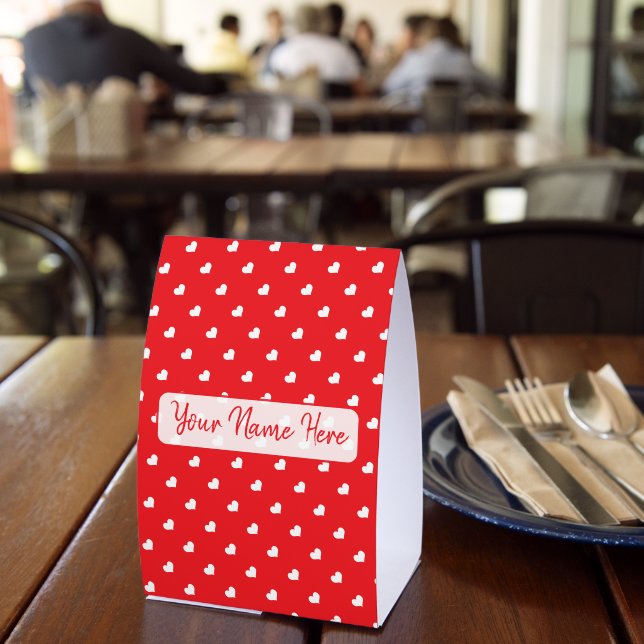 Hearts Happy Valentine's Day Modern Love Pattern (Insitu(Restaurant))