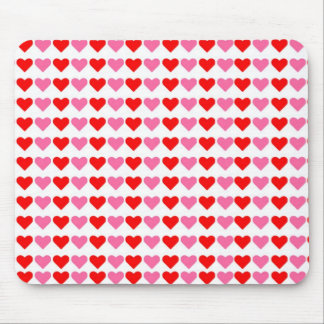 Hearts hearts hearts mouse mat