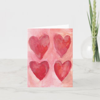 Hearts Holiday Card