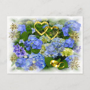 HEARTS & HYDRANGEAS ~ Postcard