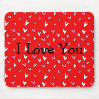 Hearts I Love You Mousepad