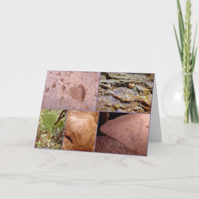 Hearts in Nature Holiday Card (Front)