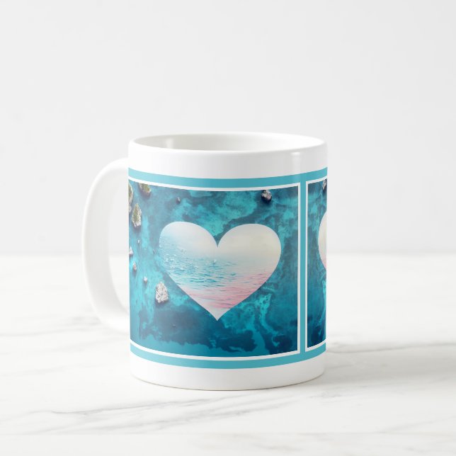 Hearts in the Ocean Mug (Front Left)
