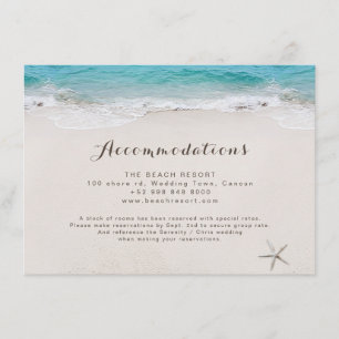 Hearts in the sand beach accommodations enclosure card