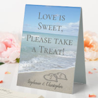 Hearts in the Sand Beach Wedding Favour