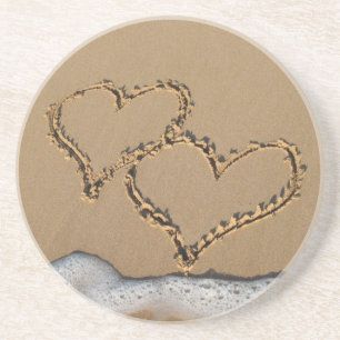 Hearts in the Sand coasters