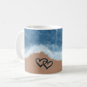 Hearts in the Sand Coffee Mug