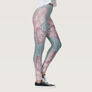 Hearts In Vintage Lace Leggings