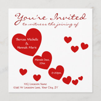 Hearts Invitation