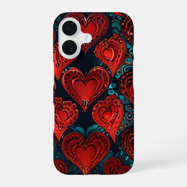 HEARTS iPhone 16 CASE (Back)