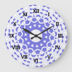Hearts kaleidoscope Art Large Clock