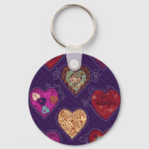 Hearts Key Chain