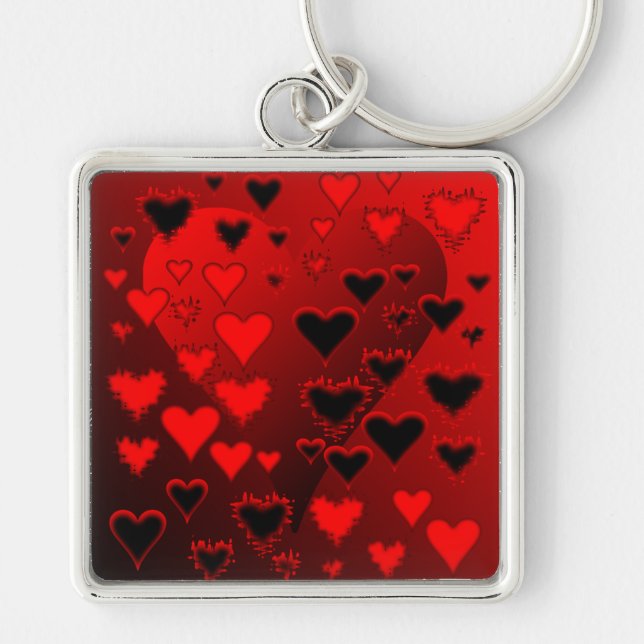 Hearts Key Ring (Front)