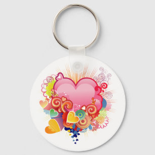 Hearts Key Ring