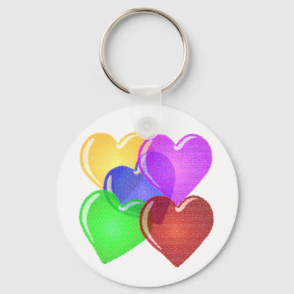 Hearts Key Ring