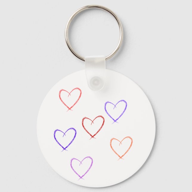 hearts keychain (Front)