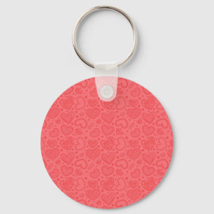 Hearts Keychain Love - Red