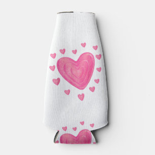 Hearts Kids School Valentines Day Girls Boys Bottle Cooler