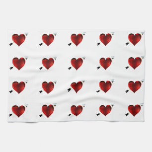 Hearts Kitchen Towels