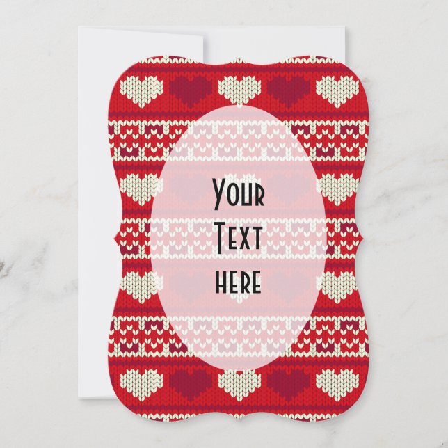 Hearts knitting seamless pattern 1 + your ideas (Front)