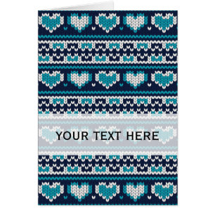 Hearts knitting seamless pattern 2 + your ideas
