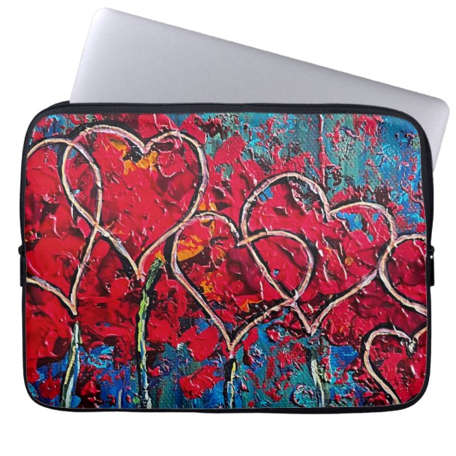 Hearts Lap Top Bag (Front)
