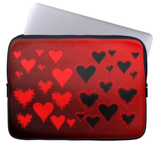 Hearts Laptop Sleeve (Front)