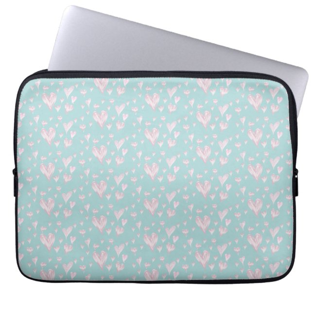 Hearts Laptop Sleeve (Front)