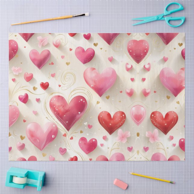 Hearts Like Ours Tissue Paper (Craft)