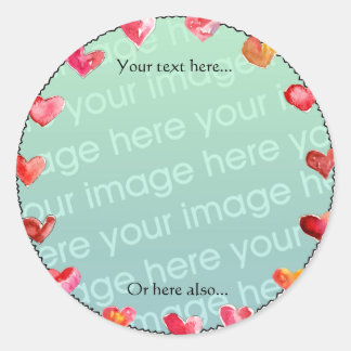 Hearts Line Medium- Make Your Own Stickers
