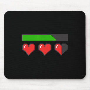 Hearts Loading Like A Video Game Valentines Graphi Mouse Mat