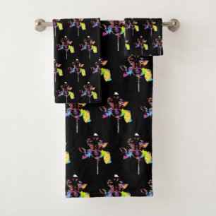 Hearts Lollipop Bath Towel Set