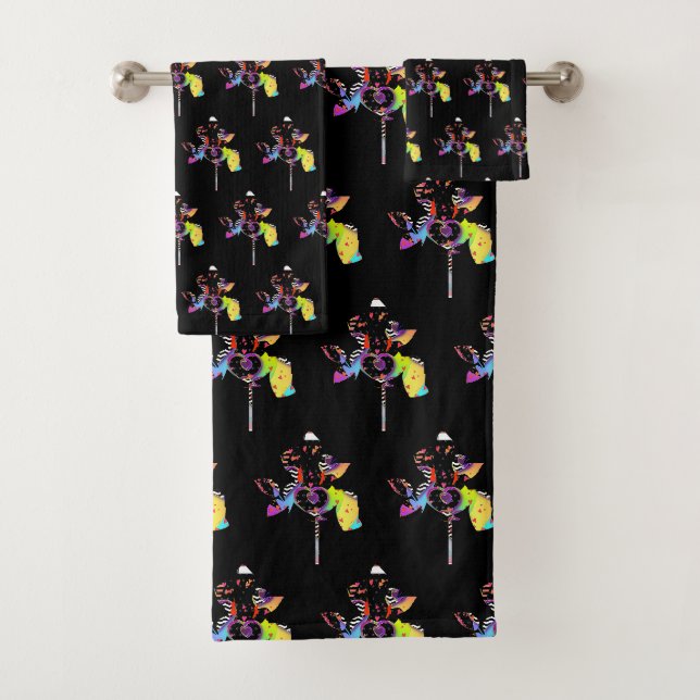 Hearts Lollipop  Bath Towel Set (Insitu)