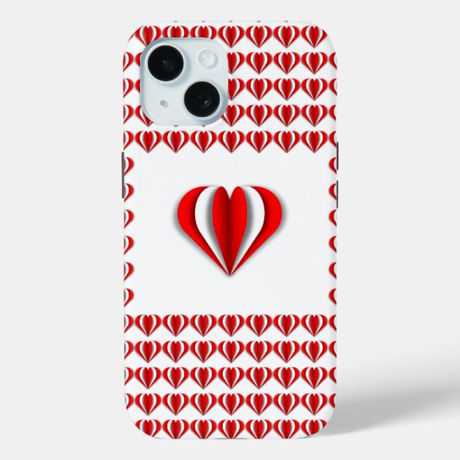 Hearts & Love Case-Mate iPhone Case (Back)
