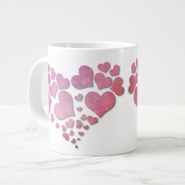 Hearts * Love Coffee Mug - Hearts - Personalise (Front Left)
