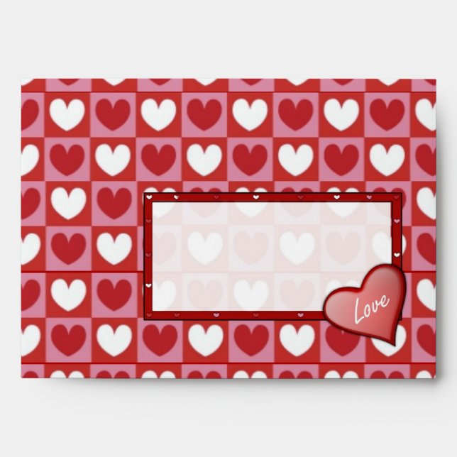 Hearts Love Envelope (Front)