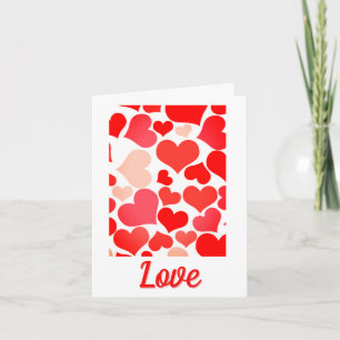 Hearts Love Greeting Card