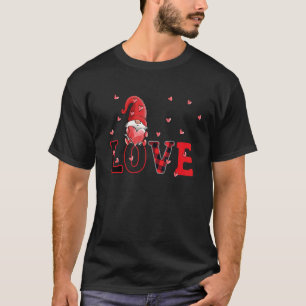 Hearts Love Happy Valentine's Day Cute Gnomes For  T-Shirt