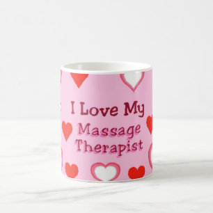 Hearts: Love My Massage Therapist Coffee Mug
