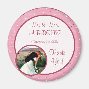 Hearts & Love Photo Magnet