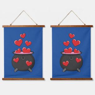 Hearts Love Potion Hanging Tapestry