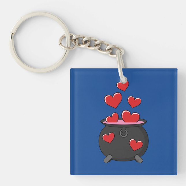 Hearts Love Potion Key Ring (Front)