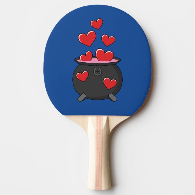 Hearts Love Potion Ping Pong Paddle (Front)