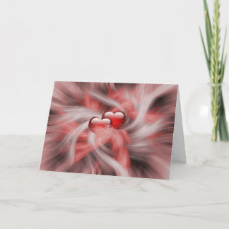 Hearts Love Theme Card