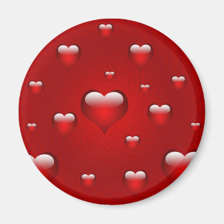 Hearts Love Theme Magnet