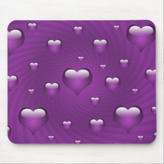 Hearts Love Theme Mouse Mat