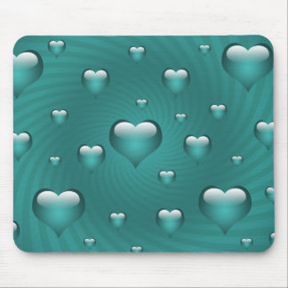 Hearts Love Theme Mouse Mat